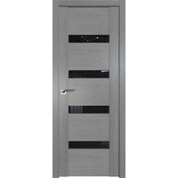 Межкомнатная дверь ProfilDoors 2.81XN L 50x200 (грувд серый, стекло дождь черный) в Орше