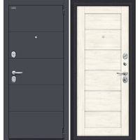 Металлическая дверь el'Porta Porta S 4.Л22 205x98R (Graphite Pro/Nordic Oak)