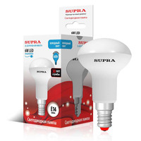 Светодиодная лампочка Supra SL-LED-PR-R50 E14 6 Вт 4000 К [SL-LED-PR-R50-6W/4000/E14]