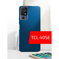 Чехол для телефона Akami Matt TPU для TCL 40SE (синий)