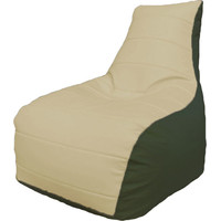 Кресло-мешок Flagman Бумеранг Б1.3-02 (бежевый/зеленый)