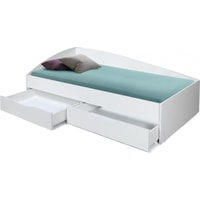 Кровать-тахта Олмеко Фея-3 190x80 (асимметричная, белый)