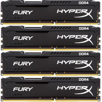 Оперативная память HyperX Fury 4x8GB DDR4 PC4-19200 HX424C15FB2K4/32