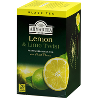 Черный чай Ahmad Tea Lemon and Lime Twist 20 шт