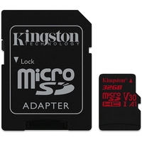 Карта памяти Kingston Canvas React SDCR/32GB microSDHC 32GB (с адаптером)