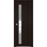 Межкомнатная дверь ProfilDoors 2.71XN L 60x200 (дарк браун/стекло дождь белый)