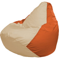 Кресло-мешок Flagman Груша Макси Г2.1-143 (оранжевый/бежевый)