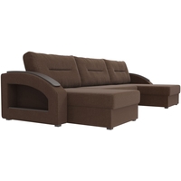 П-образный диван Лига диванов Канзас 101201 (коричневый)