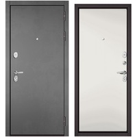 Металлическая дверь Бульдорс Standart 90 PP-8 205x86 (серый/белый, левый)