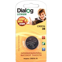 Батарейка Dialog CR2016 [CR2016-1B]