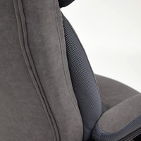 Кресло TetChair Duke (флок/ткань, серый/серый)