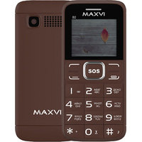 Кнопочный телефон Maxvi B2 (винный красный)