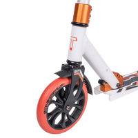 Двухколесный подростковый самокат Tech Team Jogger 180 2022 (белый/оранжевый)