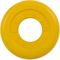 Диск MB Barbell Стандарт 51 мм (1x1.25 кг, желтый)