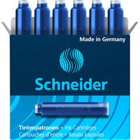 Чернила для перьевой ручки Schneider 6603 (6 шт, кобальтовый синий)