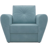 Кресло-кровать Мебель-АРС Квартет (велюр, голубой luna 089)
