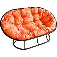 Садовый диван M-Group Мамасан 12100407 (черный/оранжевая подушка)