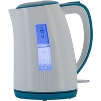 Электрический чайник Polaris PWK 1790CL (белый/бирюзовый)