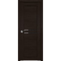 Межкомнатная дверь ProfilDoors 2.75XN L 80x200 (дарк браун, стекло дождь черный)