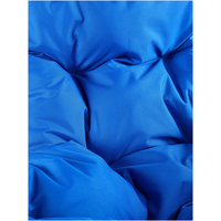 Подвесное кресло M-Group Капля Лори 11530110 (белый ротанг/синяя подушка)