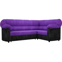 Угловой диван Mebelico Карнелла 60281 (фиолетовый/черный)