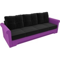 Диван Лига диванов Европа 28323 (черный/фиолетовый)