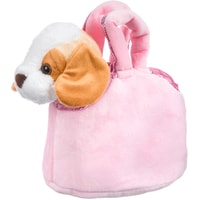 Классическая игрушка Bondibon Милота Собачка Бигль в розовой сумке BB4601