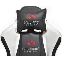 Кресло Calviano Avanti Ultimato (черный/белый, с подножкой)