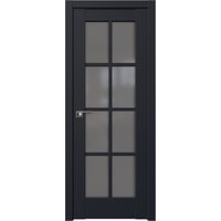 Межкомнатная дверь ProfilDoors 101U L 60x200 (черный матовый/стекло графит)