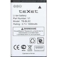 Аккумулятор для телефона TeXet TM-B100, TM-B110, TM-B200 (TB-BL5C)