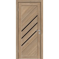 Межкомнатная дверь Triadoors Luxury 572 ПО 60x200 (safari/лакобель черный)