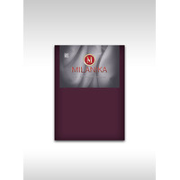 Постельное белье Миланика Бордо на резинке 160x200 (поплин г/к)