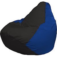 Кресло-мешок Flagman Груша Мини Г0.1-408 (чёрный/синий)
