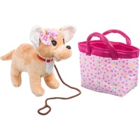 Классическая игрушка Bondibon Милота Собачка Чихуахуа в розовой сумке BB4604