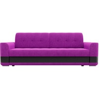Диван Лига диванов Честер 31660 (микровельвет, фиолетовый/черный)