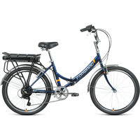 Электровелосипед Forward Riviera 24 250w 2021 (темно-синий)
