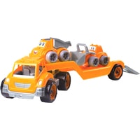 Грузовик ТехноК Автовоз с набором 3930 (оранжевый)