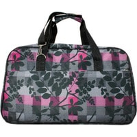 Дорожная сумка Xteam С370 (клетка, серый/розовый)