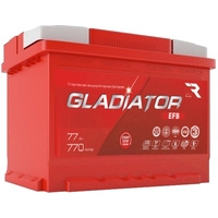 Автомобильный аккумулятор Gladiator EFB 6СТ-77L(0) (77 А·ч)