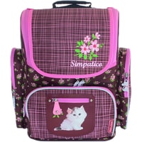Школьный рюкзак Mike&Mar Simpatico (бордовый/розовый)