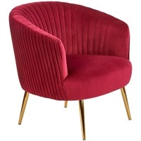 Интерьерное кресло Halmar Crown (бордовый/золотой)