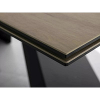 Кухонный стол Signal Westin ceramic WESTINJBRC160 (светло-коричневый/черный матовый)