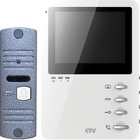 Комплект видеодомофона CTV DP1400M (белый)