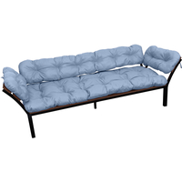 Садовый диван M-Group Дачный с подлокотниками 12170609 (серая подушка) в Мозыре