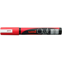 Маркер художественный UNI Mitsubishi Pencil Chalk 1.8-2.5 мм PWE-5M RED (красный) в Бресте