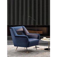Интерьерное кресло Minotti Albert & Ile (синий/черный)