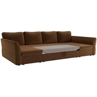 П-образный диван Mebelico Гесен П 60071 (коричневый)