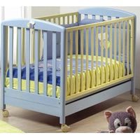 Классическая детская кроватка Mibb Nuvoletta (голубой)