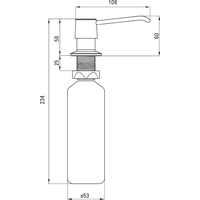 Дозатор для жидкого мыла Deante ZZZ 001D (матовая сталь)