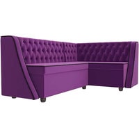 Угловой диван Лига диванов Лофт 104596 (правый, фиолетовый)